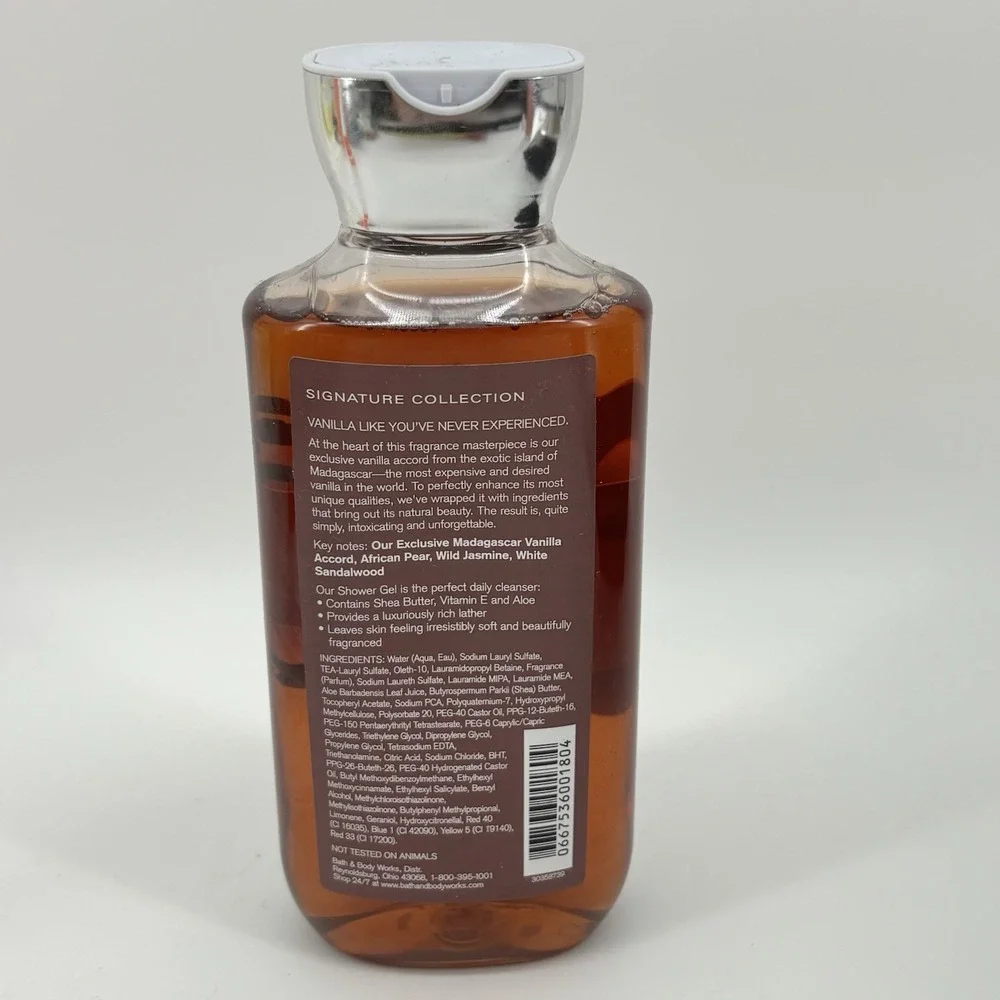 Bath & Body Works Wild Madagascar  Vanilla Hair Face Body Wash Shower‎ Gel 10oz